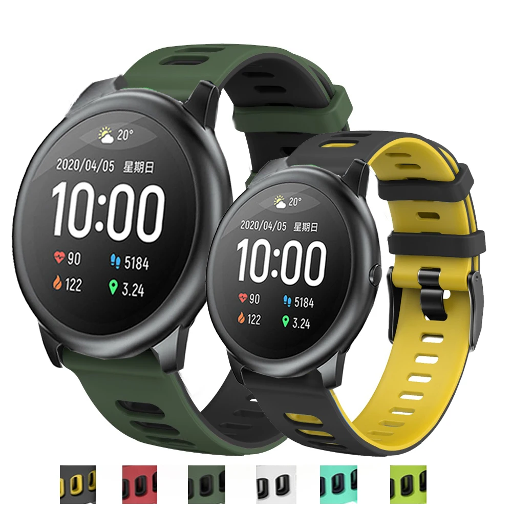 Za XiaoMi Haylou Sončne Watchband 22 mm Silikonski Watch Trak Pametno Gledati Zapestja za Haylou Sončne LS05 Smart Dodatki