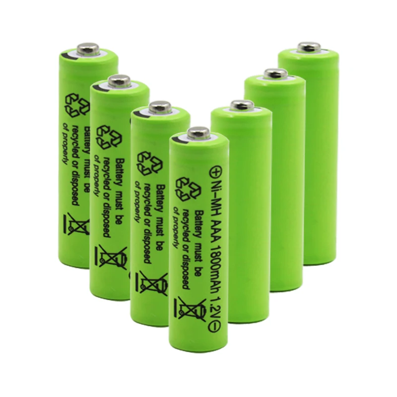 4/8/12/20pcs Prvotne AAA 1800 mAh 1,2 V Kakovosti polnilne baterije AAA 1800 mAh Ni-MH polnilna 1,2 V 2A baterije