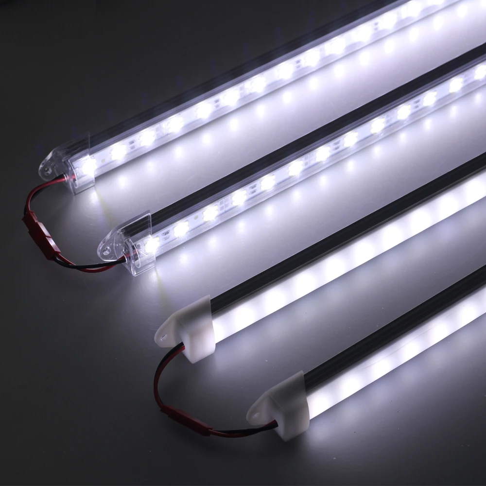 50 CM LED bar strip svetlobe Dvakrat Zapored 8520 DC12V 120leds/m aluminum led Toga Bar Hard Light za kuhinjo Predstavitev Kabinet svetilka