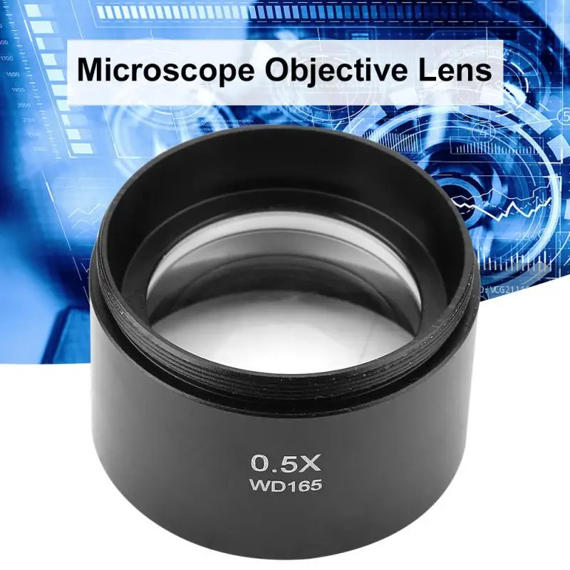 KP-0.5 X Mikroskopom Objektiv Pomožne Stereo Mikroskop Cilj Objektiv za Industrijo Video Mikroskopom 48 mm Montaža
