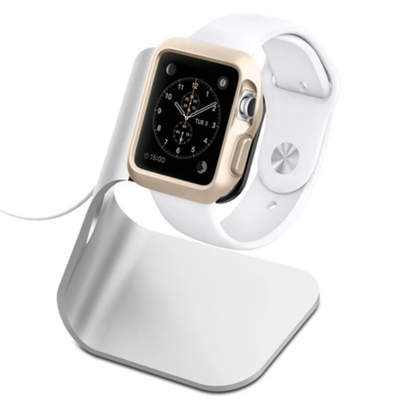 Kovine Aluminij Polnilnik Stojalo Držalo za Apple Watch Polnjenje Pametno Gledati Nosilec Smartwatch Namizni Polnilec Dock Postajo