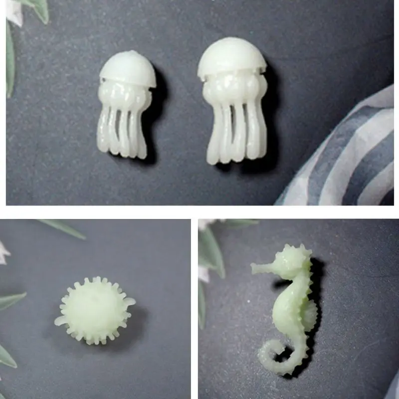 Brezplačna dostava Mini Meduze Modeliranje Smolo Plesni Ocean Temo Polnila DIY polnilni Materiali