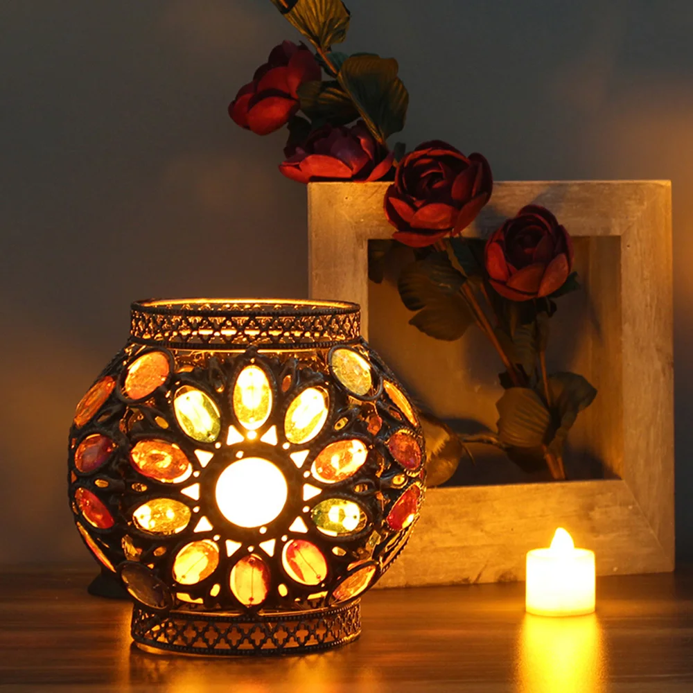 Sferične železni svečnik za dekoracijo poroke ustvarjalne lučka za dekoracijo doma