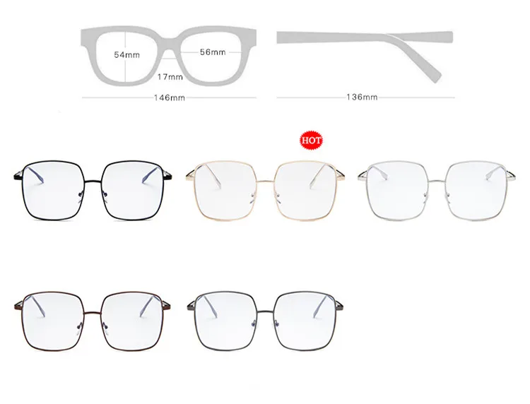 VWKTUUN Kratkovidnost Očala Okvir Ženski Eye Glasses Okvir Ženske Moški Letnik Optični Kvadratnih Očala Okvirji Prevelike Očala