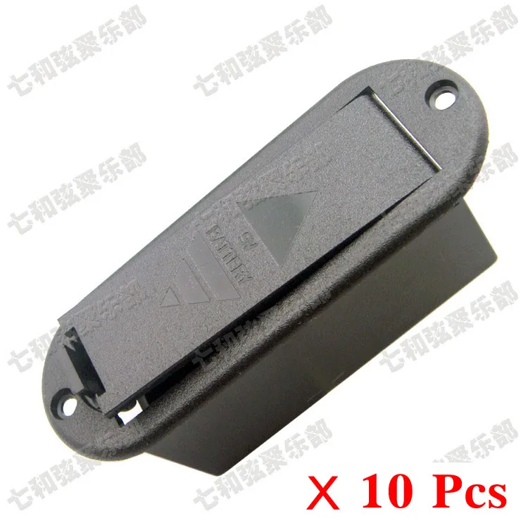 10 Kos Black 9V Baterijo Boxs/Nosilec/Ohišje Pokrov Predalčka za Aktivno Kitara&Bass Pickup,DCH-CX-10