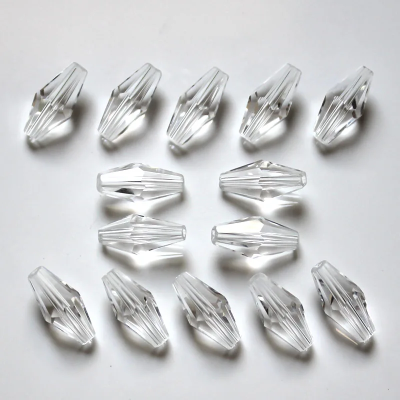 100 kozarcev 12x6mm s katerimi se Soočajo Steklo, Kristalne Kroglice Kitajska Nakit Beading Diy Obrti Material Za Nakit, Izdelava Debelo