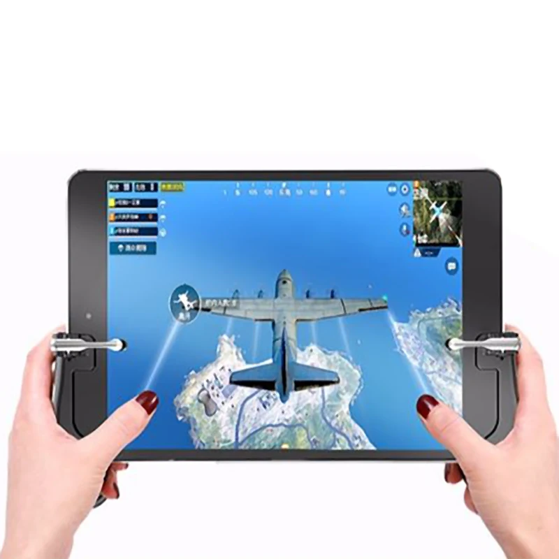 Mobilne za PUBG Krmilnik za Igre za iPad, Tablični računalnik 4 Prst Igra Palčko Ročaj Cilj Gumb L1R1 Strelec Gamepad Sproži