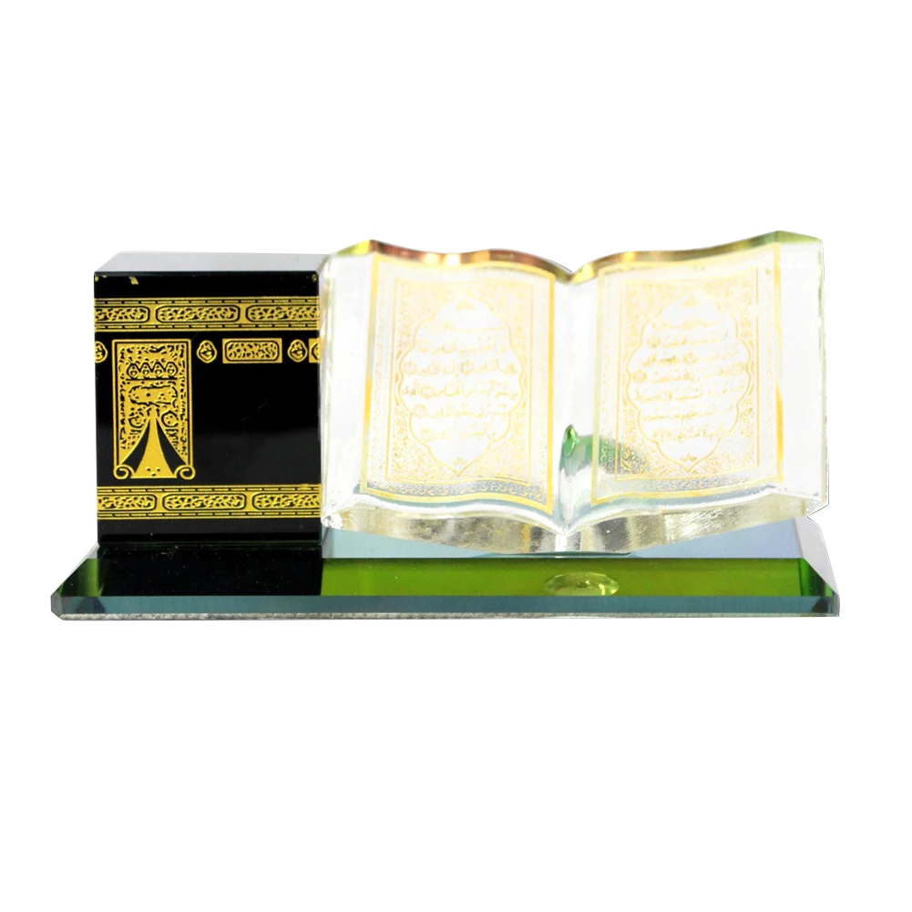 Zbirateljske Darilo Kaaba Model Islamske Stavbe Spalnica Graviranje Office Home Decor Spominkov Muslimanskih Kristalno Figurice Obrti