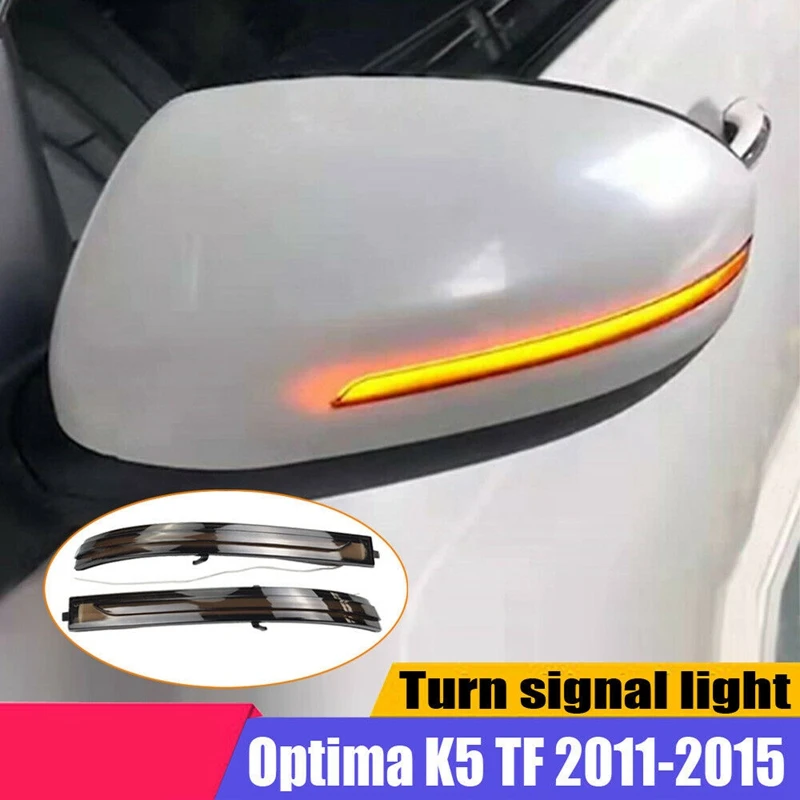 Avto LED Dinamični Vključite Opozorilne Luči Teče Voda Blinker Utripajoča Luč za Kia Optima K5 TF za obdobje 2011-