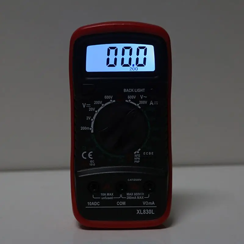 8301 Digitalni ročni Multimeter za Merjenje DC AC Napetost Odpornost na Trenutne 1999 Zaslon LCD Diode Frekvenca Multiteste