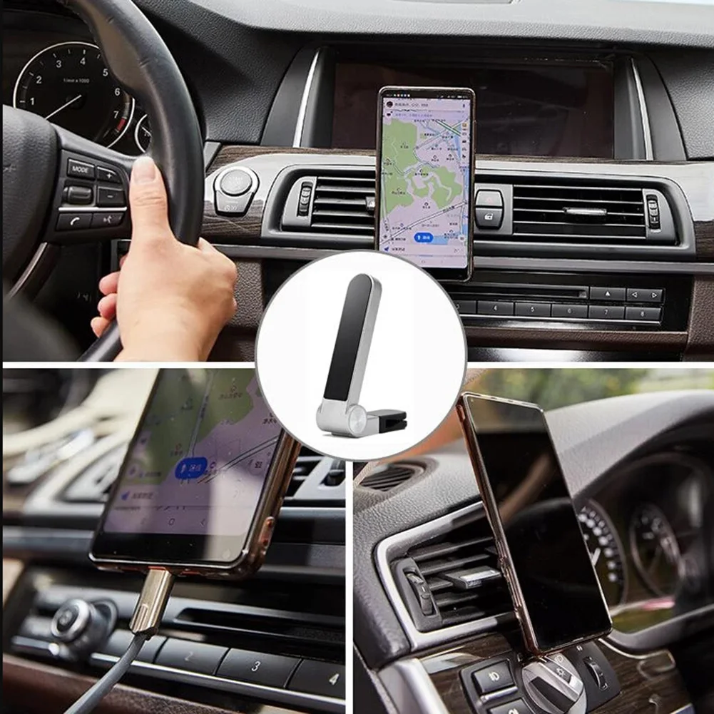 Magnetni GPS Imetnik Telefona Nosilec Multi-funkcionalne Zraka Nastavljiv Nosilec Vtičnice Podporo Telefon Notranja Oprema