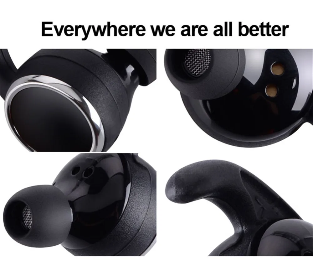 Nove Stereo Dvojčka Slušalke Brezžične Bluetooth V4.2 V Uho Mini Slušalka Slušalke S Polnjenjem Primeru Za Mobilnikov iPhone Samsung