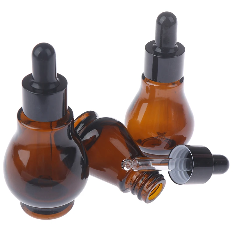 1PCS 10/20/30/ml, Oranžni Stekleno Kapalko Steklenico ponovno napolniti Prazno Posodo Eterično Olje Parfum Pipeto Steklenice