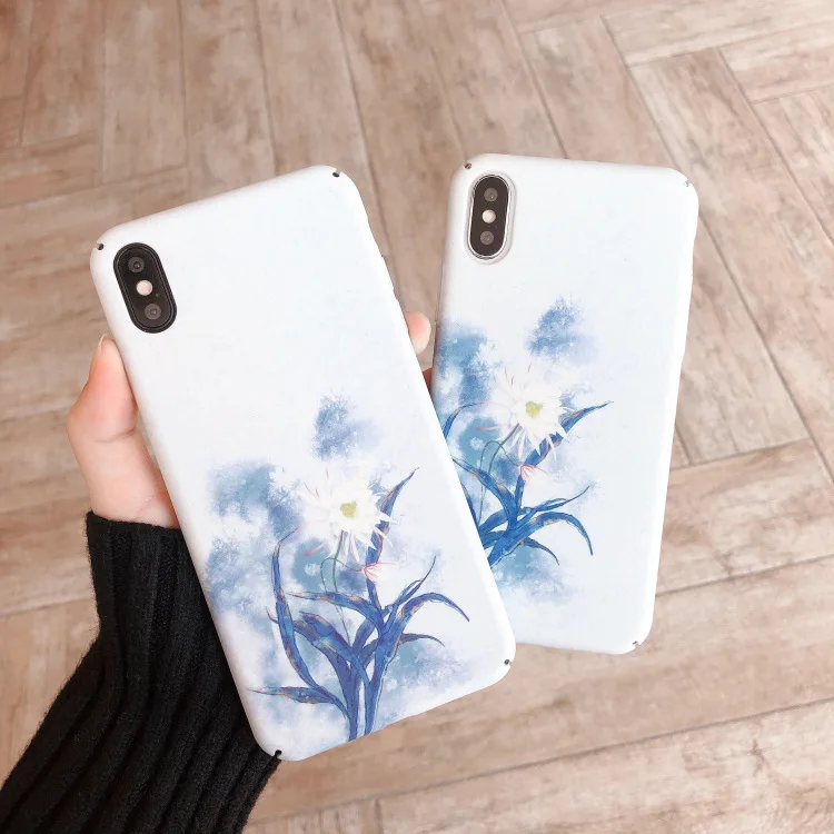 Sladko belo cvetje sanje umetnosti Primeru Telefon Za iPhone 11 Pro Max primeru Srčkan trdi pokrovček za iPhone XS MAX XR X 6 7 8 Plus 7Plus Primeru