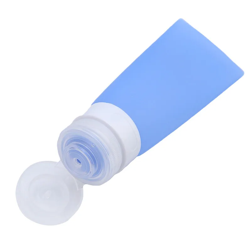 38ML/ 80ML Srčkan Mini Travel Prenosni Silikonski Make Up Steklenica Losjon Šampon Cevi, Posode za Shranjevanje Steklenic