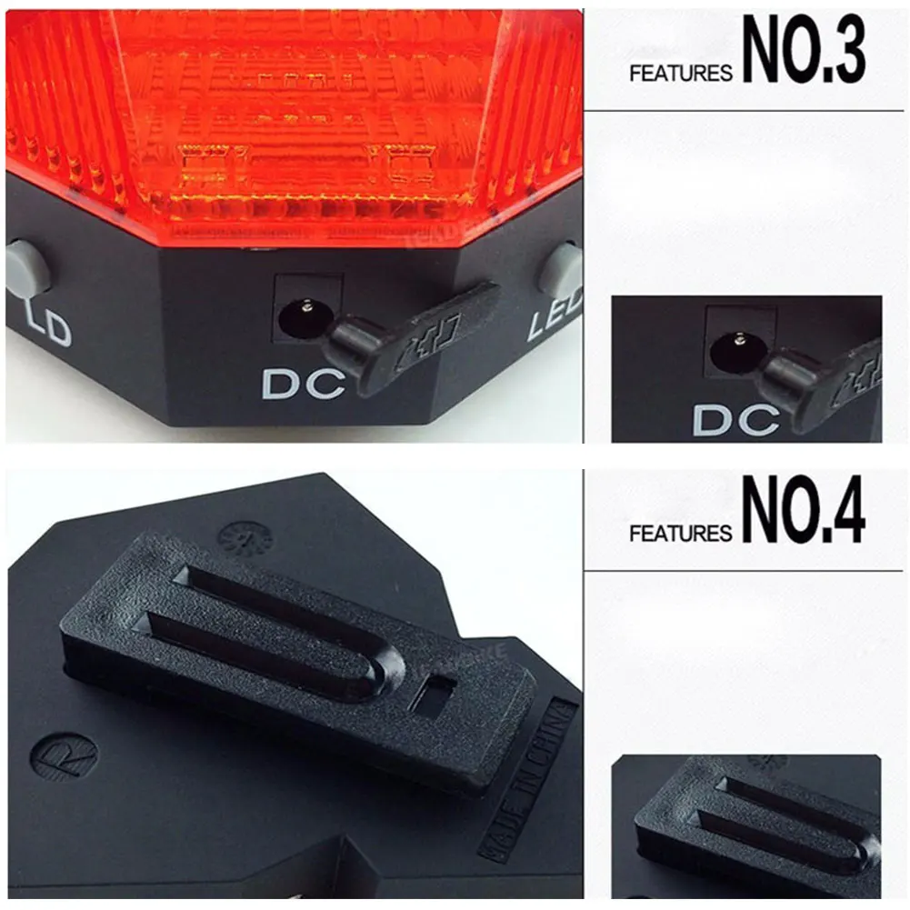 Kolesarske Opreme, USB Polnilne Rep Light 3 Razsvetljavo Načini Izposoja Opozorilne Luči Kolo Cestno Kolo Dodatki