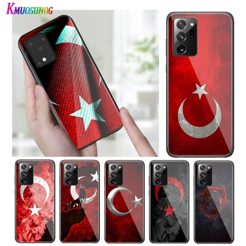 Svetlo Črni Pokrov Turčija turškega za Samsung S20 Ultra Plus A91 A81 A71 A51 A41 A21 A31 A21S A11 5G Primeru Telefon
