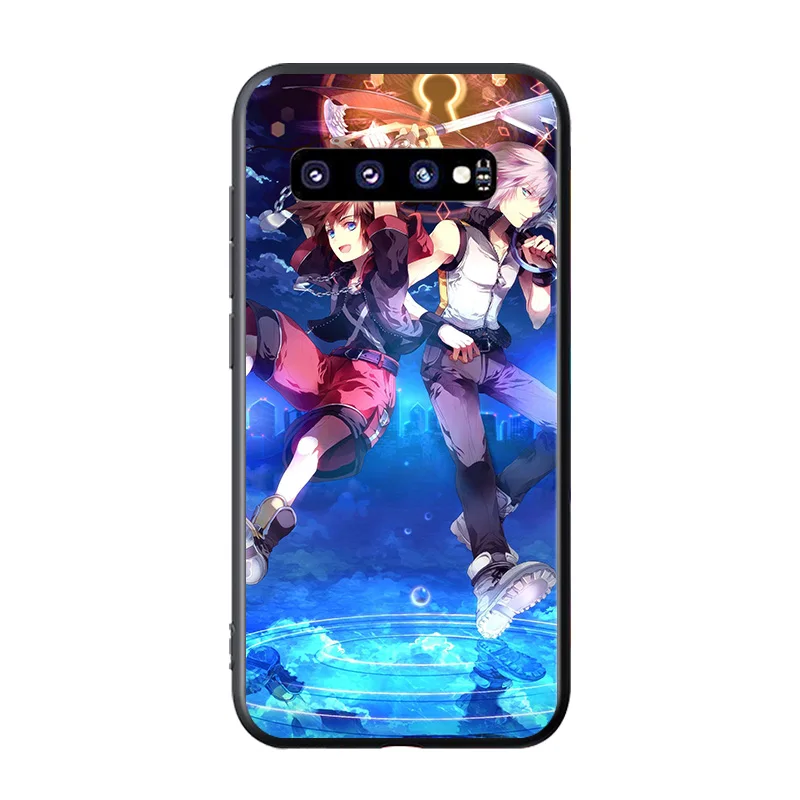 Svetlo Črni Pokrov kraljestvo srca anime Za Samsung Galaxy Note 20 Ultra 10 9 8 S10 S10E S9 S8 S7 Plus 5G Primeru Telefon