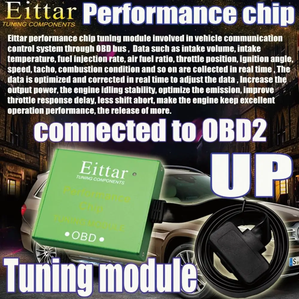 EITTAR OBD2 OBDII zmogljiv čip tuning modul odlične zmogljivosti za Ford F-450 Super Dajatve(F-450 Super Duty)1997+