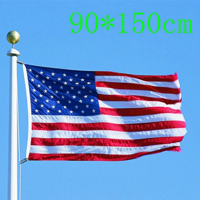 Dvostransko Tiskano Poliester Ameriško Zastavo Grommets, odpornost proti bledenju, ZDA Zastav