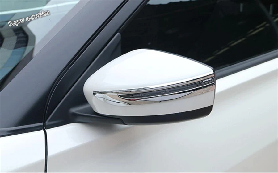 Lapetus Stranska Vrata Rearview Mirror Pokrov Trakovi Modeliranje Zajema Okvir Trim Fit Za Nissan Leaf 2018 ABS Svetle Dodatki Zunanjost