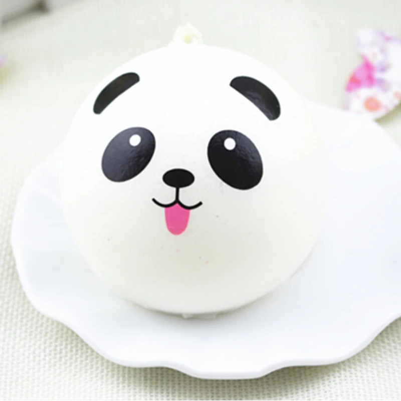 1PCS 4 cm Kawaii Mehko Panda privoščite kavico ali koktejl Čare Kruh, Žemljice Igrače Pretvarjamo, Igrače cute darila