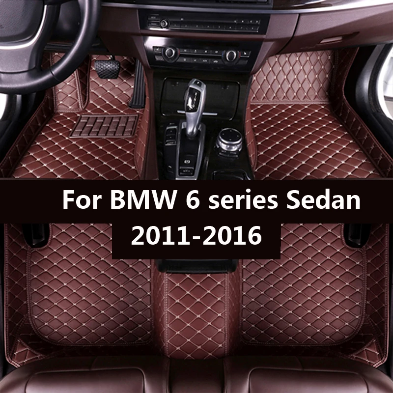 Avto predpražnike za BMW serije 6 Limuzina 650i 640i（Štiri vrata）20112012 2013 2016Custom auto stopalo Blazinice