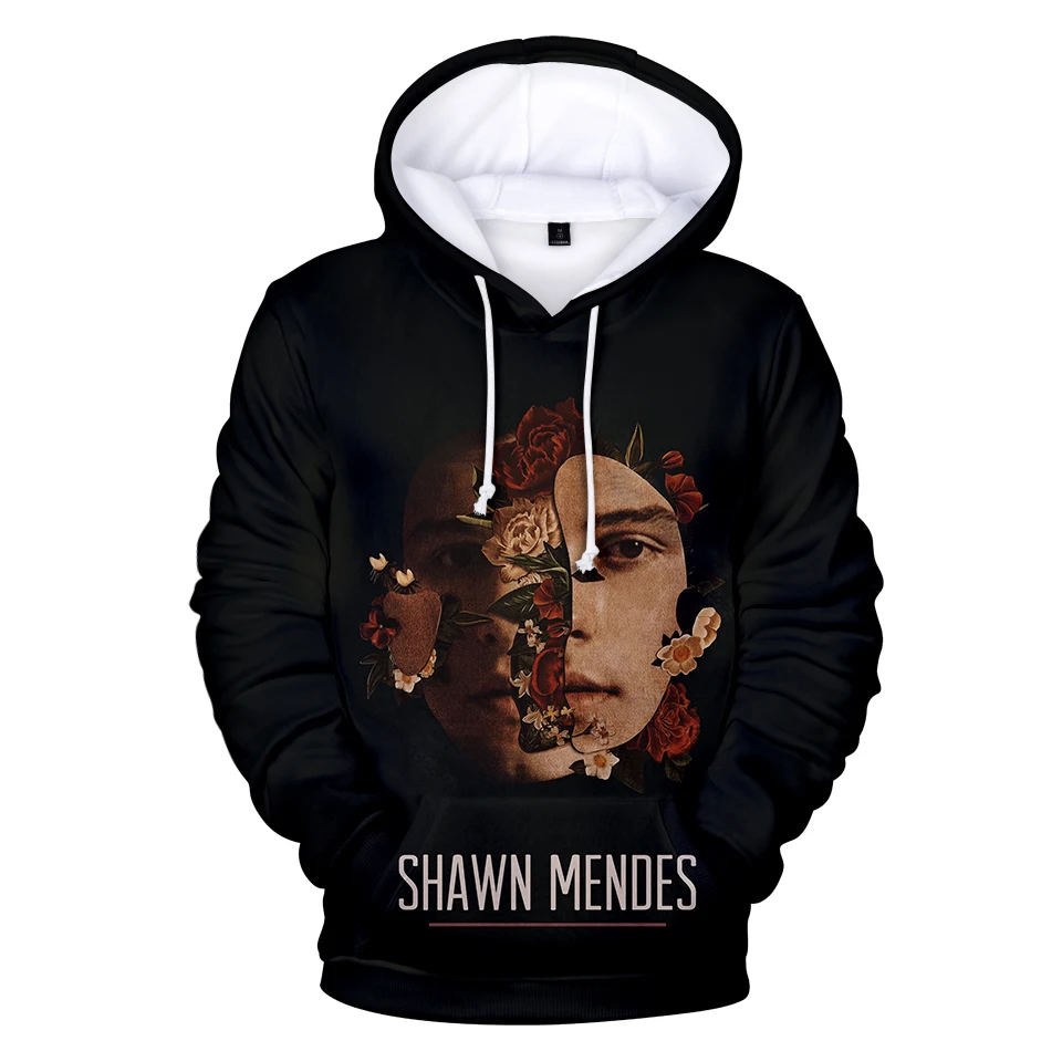 Tako Kul Shawn Mendes 3D Hoodies Moški Ženske Jeseni Mode Lep Sweatshirts 3D Tiskanja Shawn Mendes Hip Hop Hoodie Vrh