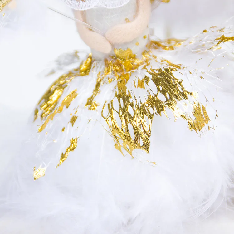 1pcs Lepe Bele Božično Igrača Angel Doll Novo Leto, Poročni Doma Rojstni dan Dekor Božič Darilo Stranka Tabela Dekoracijo 62322