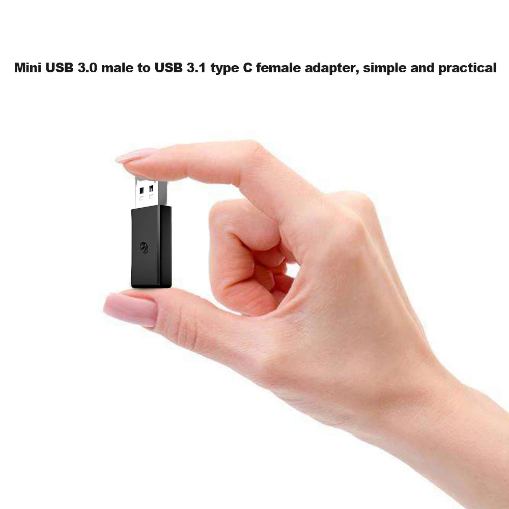 USB 3.0 Moški na USB 3.1 Tip C Ženski Podatkov Pretvornik USB 3.0 USB-C Ženski Adapter Vmesnik za Prenosni Telefon Črna