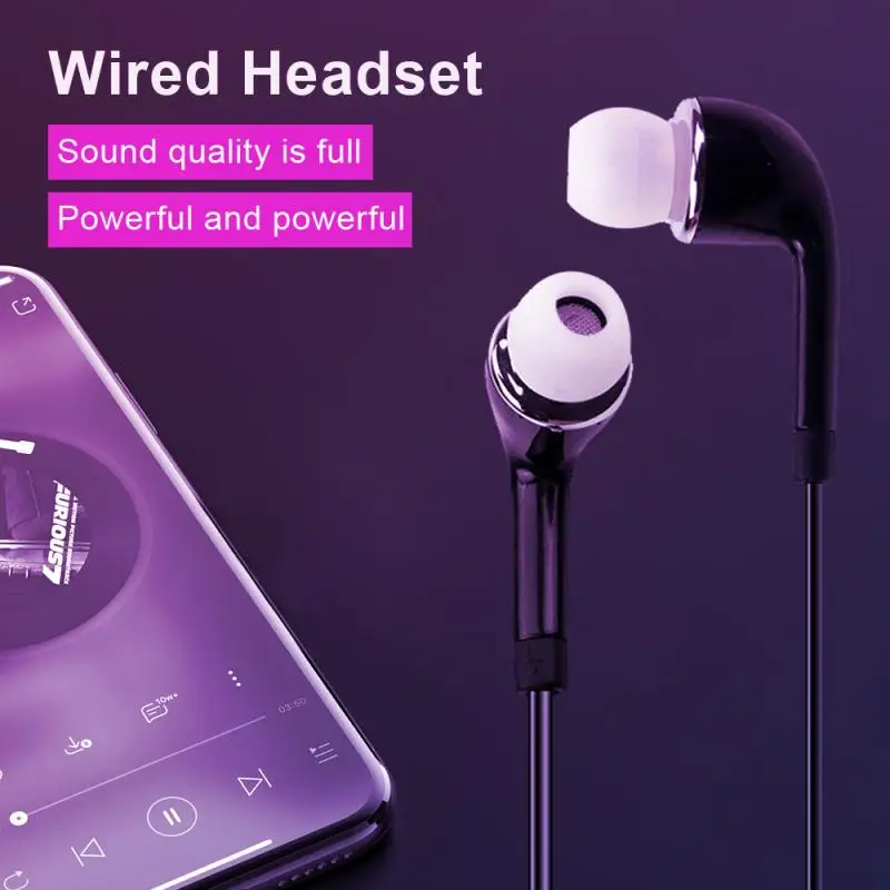3.5 mm Jack za Slušalke Za Xiaomi Za Huawei MP3 Predvajalnik Univerzalno Čepkov Žično Nadzor Z Mic Mobilni Telefon, Slušalke
