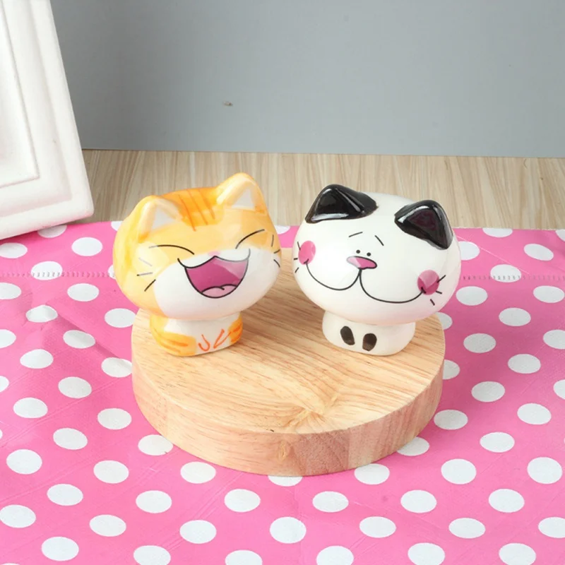 Japonski Slog Keramični Mačka Okraski, Ustvarjalno, Srčkan Avto Dekoracijo Doma Dekoracijo