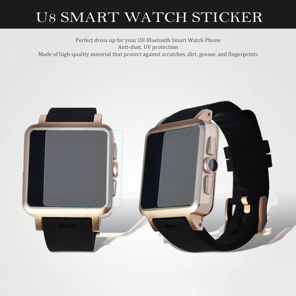 Jasen LCD Zaslon Patron Zaščitno folijo Za U8 Bluetooth Smart Watch Telefon 35 x 35 mm UY8