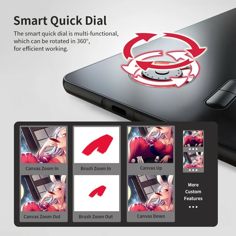 VEIKK A15 Pro Digitalno Risanje Tablet 8192 10X6 palčni Tablet Grafični 12 Tipke in Pametno uporabo levi gumb miške za Risanje Tablet
