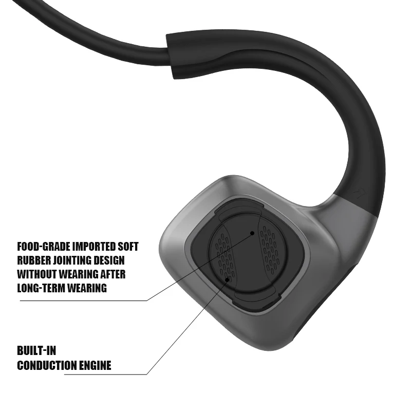 Brezžični Čepkov Bluetooth Kostne Prevodnosti Slušalke, ki Teče Športne Slušalke Nepremočljiva in Sweatproof Slušalke