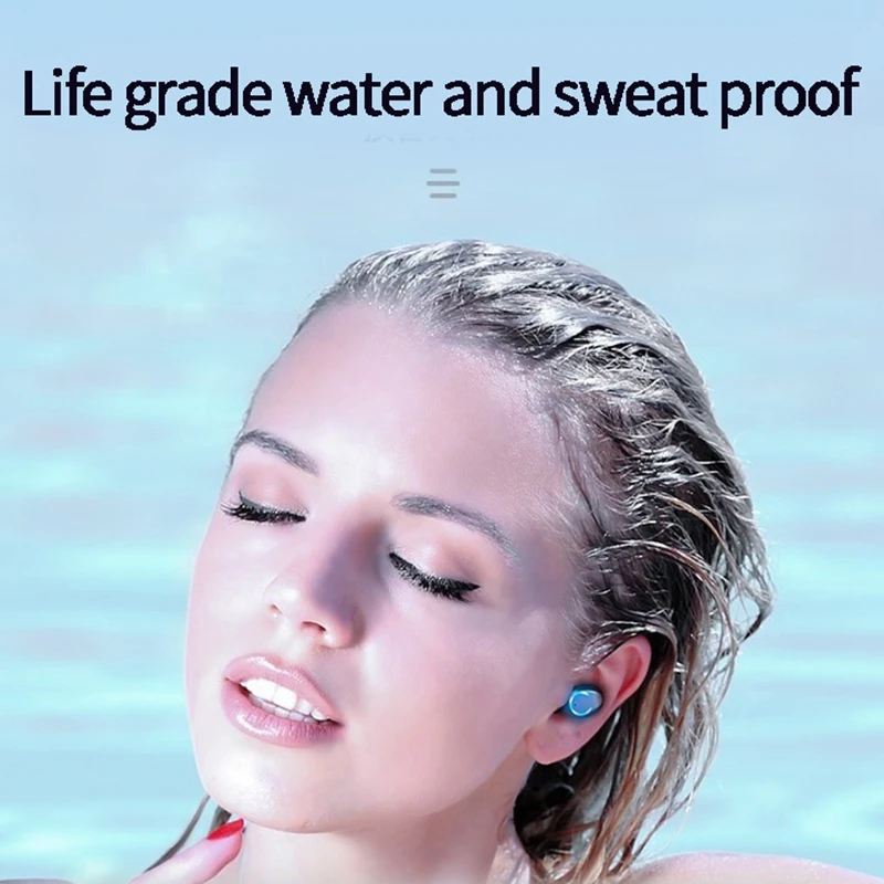 Brezžične Slušalke Bluetooth 5.0 LED Zaslon F9 TWS Brezžične Bluetooth Slušalke Slušalka 8D Stereo Slušalke z 1200MAh Moči Banke