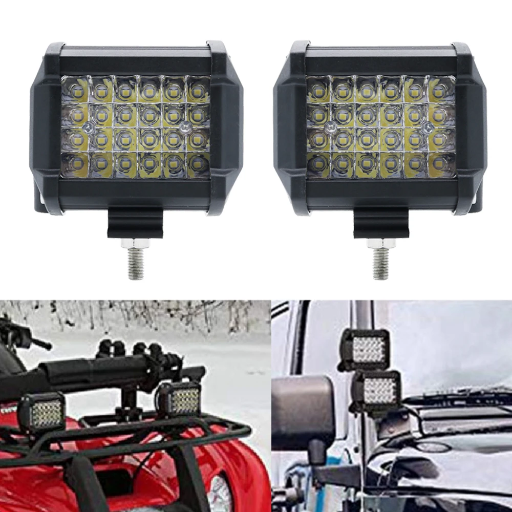 4 palčni 72W LED delovna Lučka LED Bar Luč za motorno kolo Traktorja Čoln terenska 4x4 4WD Tovornjak SUV ATV