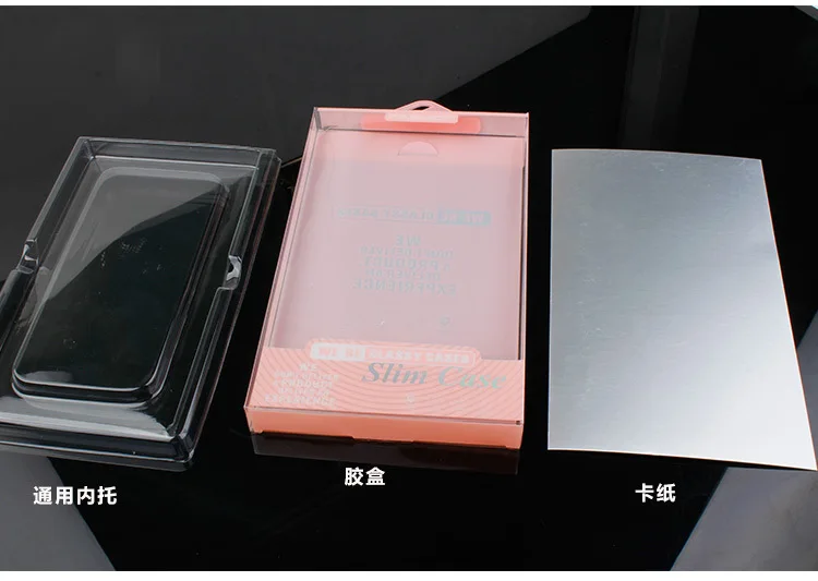500 kos Debelo Prilagodite Design po Meri LOGO Plastična PVC Embalaži Paket Za Telefon Primerih Za Samsung Note 7 / Sony Z2