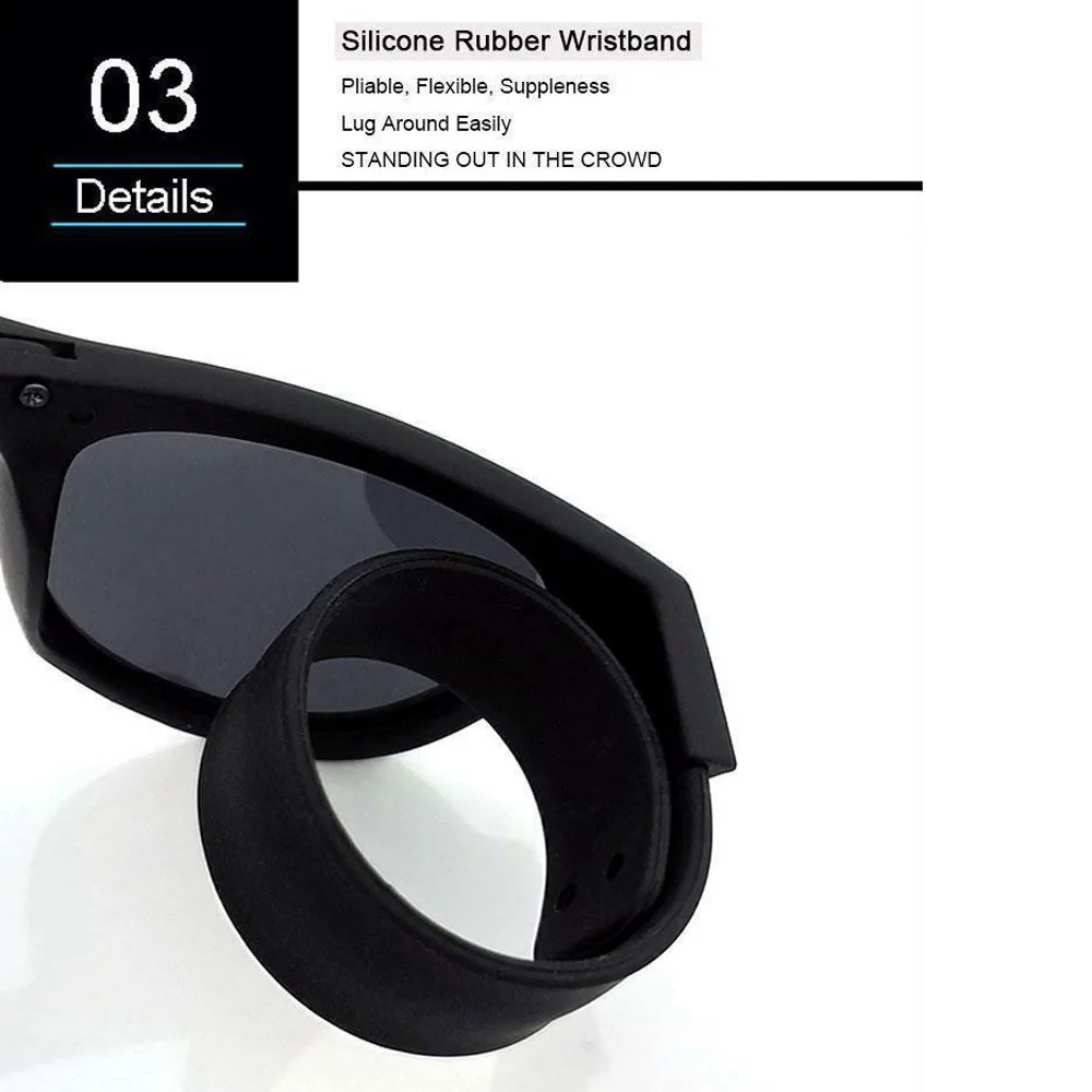 Ustvarjalne Zložljive Polarizirana Sončna Očala Plastike+Smolo Vožnje Očala Snap Zapestnica Manšeta Očala Luksuzni Poletje Očala