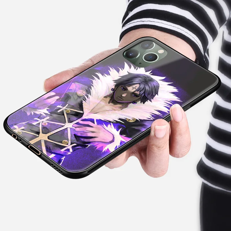 Chrollo Lucilfer Hunter x Hunter anime mehki silikonski stekla telefon primeru zajema lupini za iPhone 6 6s 7 8 Plus X XR XS 11 Pro Max