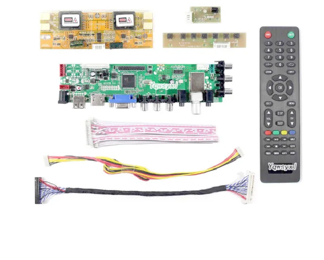 3663 Digitalni Signal DVB-C, DVB-T2 DVB-T komplet za LTM230HT01 / MT230DW01 V0 LCD TV Krmilnik Odbor LUA63A82