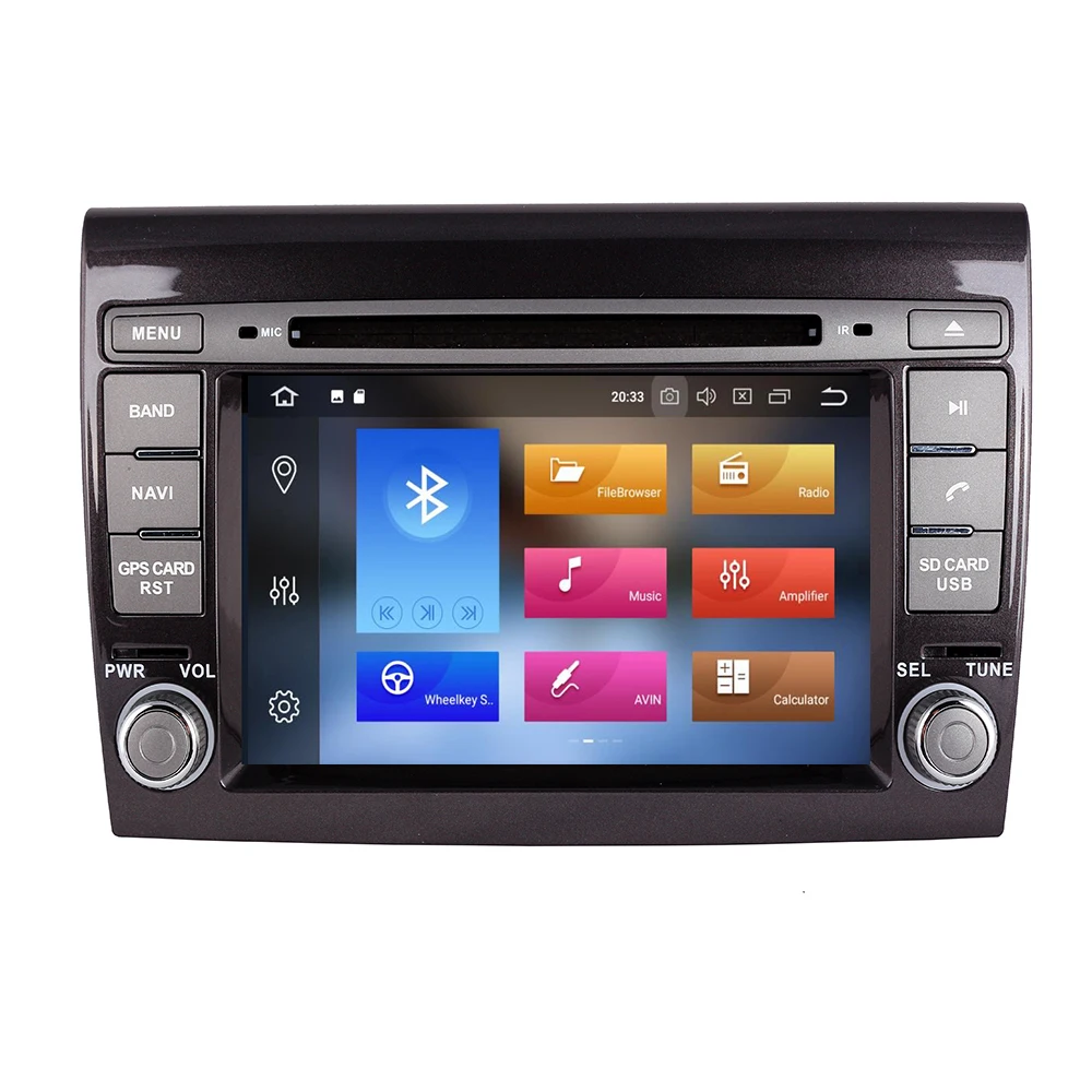 2 Din Android 10 4+32 G Avto Multimedijski predvajalnik Za Fiat/Bravo 2007 2008 2009 2010 2011 2012 DVD Automotivo GPS Radio 4 GB RAM-a OBD