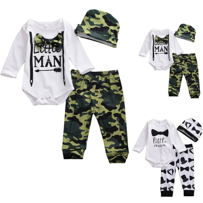 PUDCOCO Mali Človek Malčke Baby Boy Obleko z Dolgimi Rokavi Pismo Tiskanja Romper Jumpsuit Vrh + Hlače Oblačila Nastavite 0-18 M