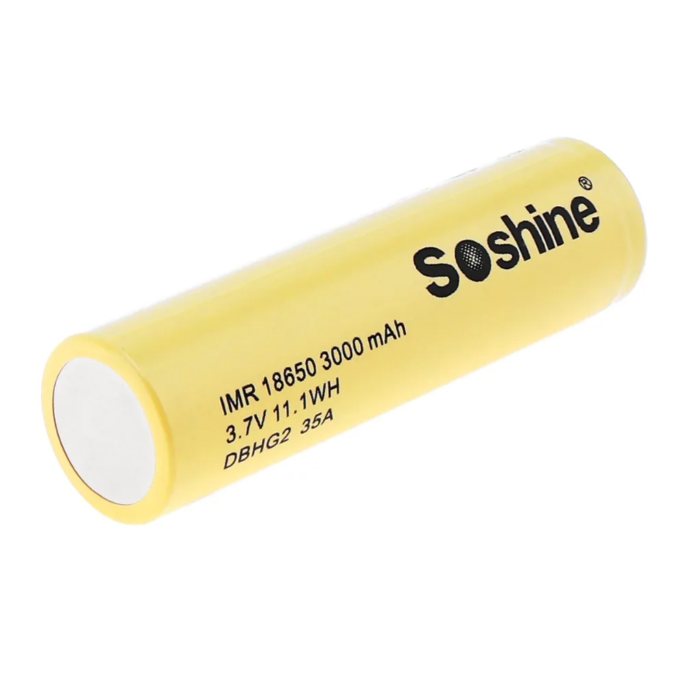 4Pcs Soshine IMR 18650 3,7 V 11.1 WH 3000mAh DBHG2 35A Li-ion Rechargeabale Baterije z Baterijo polje primeru