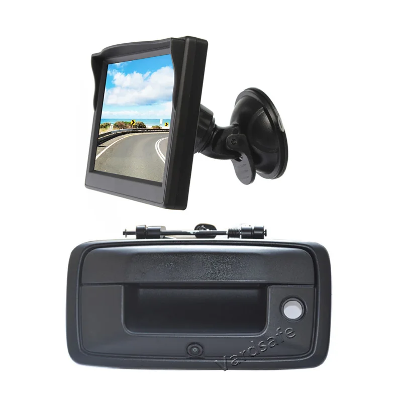 Vardsafe VS482NS Varnostno Kamero & Sesalni Rear View Monitor za Chevrolet Silverado / GMC Sierra 1500 2500HD 3500HD-2018