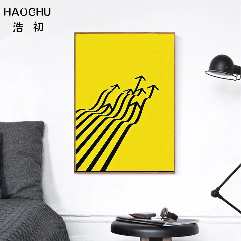 HAOCHU Evropske abstraktni vzorec še vedno življenje izposoja angleške abecede dekorativne slike platno slikarstvo Internet cafe umetnost plakata