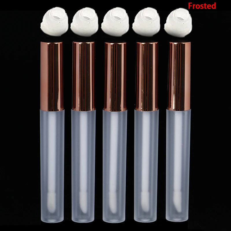 5Pcs/veliko 2.5 ML Mini Prazno Pregleden ABS Lip Gloss Cevi Plastičnih Balzam za Ustnice Cev Šminka Mini Vzorec Kozmetični Posodo S Skp