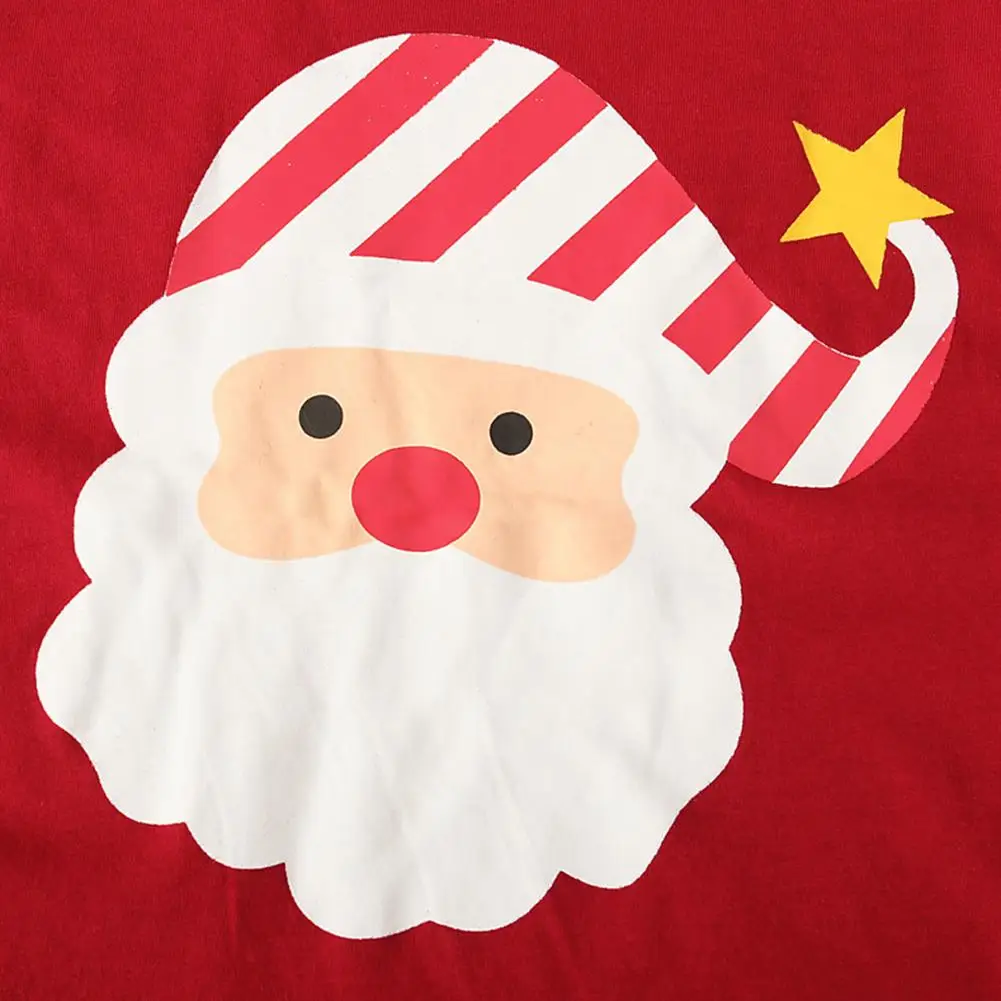 Santa Claus Vrhovi Trak Hlače Modni Trend Dolg Rokav Negovanje Sebe, Doma Fant Dekle Otrok Lep Božič Obleko