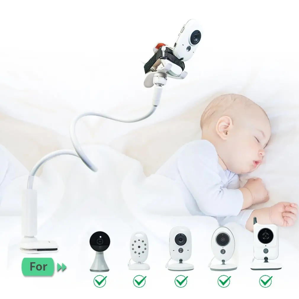 Večnamenska Univerzalna Kamera Držalo, Stojalo za Baby Monitor pritrditev na Posteljo Stojalo Nastavljiv Dolgo Roko Nosilec