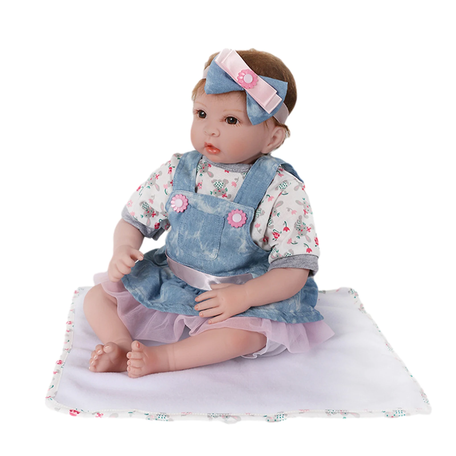 43 cm, Silikonski Prerojeni Boneca Realista Modne Lutke Otroka Za Princess Otrok Darilo za Rojstni dan Bebes Lutke, ki so Prerojeni